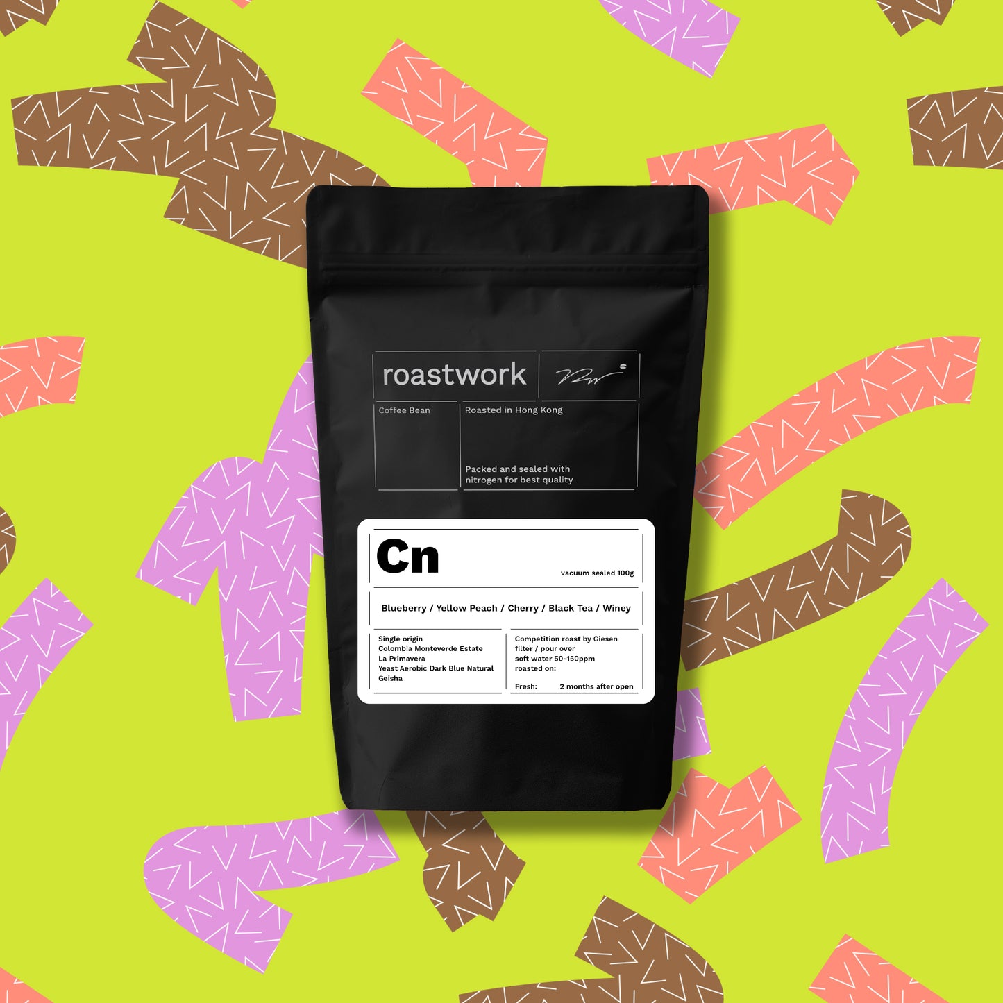 Cn - Colombia Monteverde Estate La Primavera Geisha Yeast Aerobic Dark Blue Natural