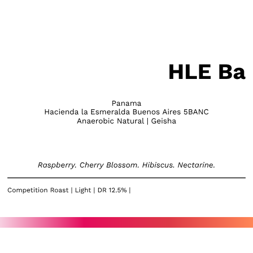 「Chacha 團購」HLE Ba - Hacienda la Esmeralda Geisha Buenos Aires 5BANC