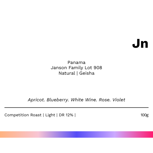 Jn - Janson Family Natural Geisha Lot 908