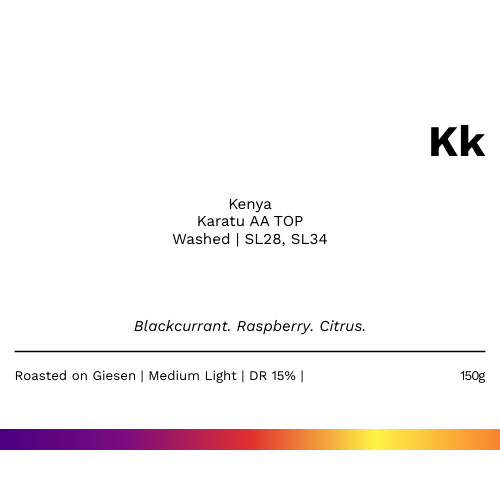 Kk - Kenya Karatu AA TOP Washed (SOE)