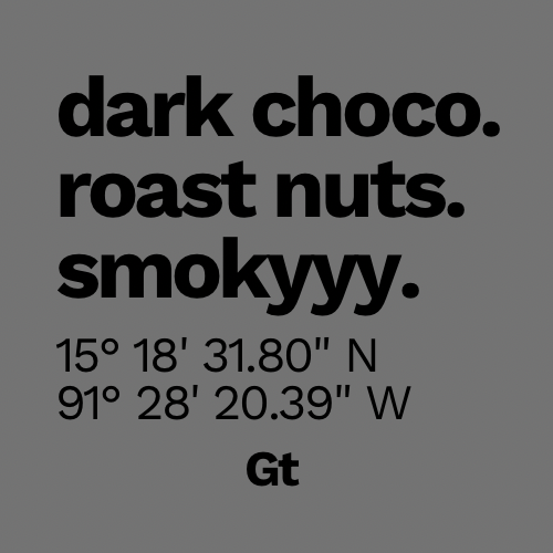 Gt - Guatemala Huehuetanango SHB Japanese Dark Roast