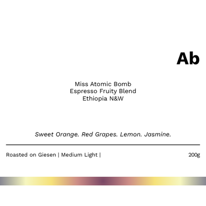 Ab - Miss Atomic Bomb 濃縮咖啡果味混合中輕度烘焙