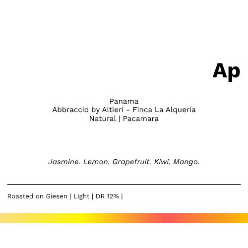 New! Ap - Abbraccio by Altieri Alqueria Natural Pacamara
