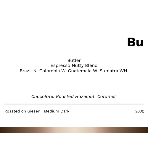 Bu - Butler 濃縮中深烘焙併配咖啡