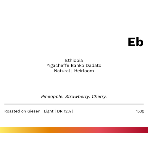 New! Eb - Yigacheffe Banko Dadato Natural