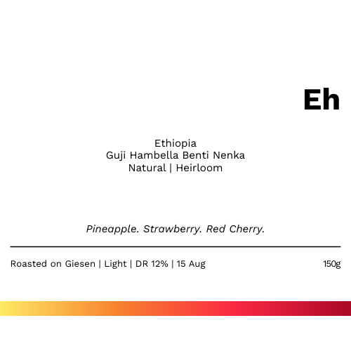 Ey - 衣索比亞 Yigacheffee Edido Mulugeta Tsige G1 日曬
