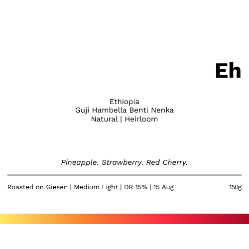 Ey - Ethiopia Yirgacheffe Ariche G1 Natural (SOE)