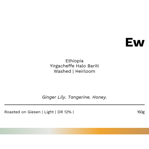 New! Ew - Ethiopia Yirgacheffe Halo Bariti Washed