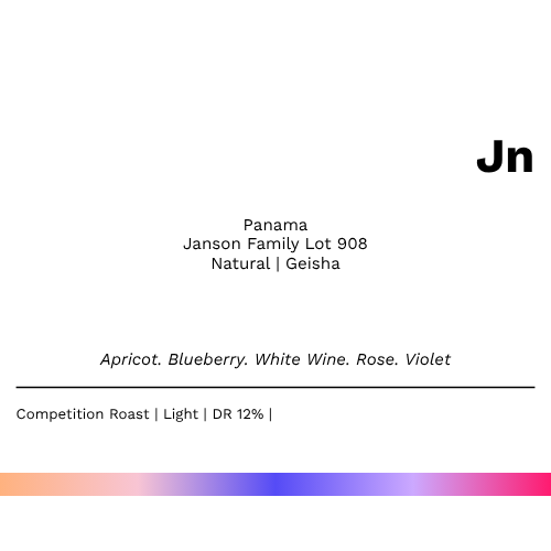 Jn - Janson Family Natural Geisha Lot 908