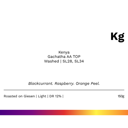 <MOST POPULAR WASHED!> Kg - Kenya Gachatha AA TOP Washed