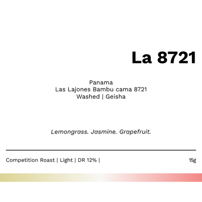 New! La 8721 - Las Lajones Bambu cama 8721 Washed Geisha