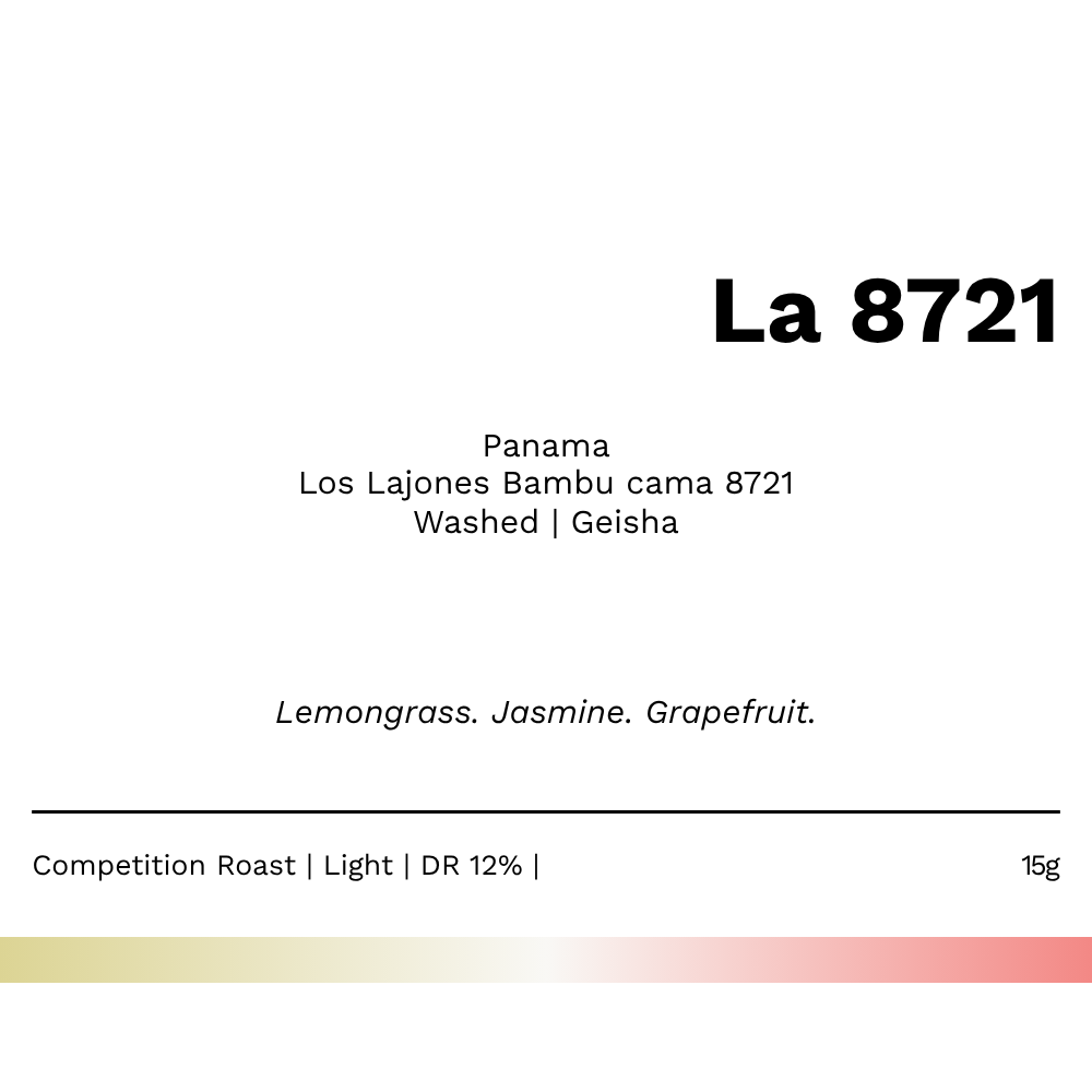 New! La 8721 - Los Lajones Bambu cama 8721 Washed Geisha