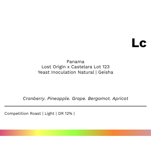 Lc - Lost Origin x Castelara Yeast Inoculation Natural Geisha Lot 123