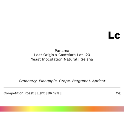 <MOST POPULAR GEISHA!> Lc - Lost Origin x Castelara Yeast Inoculation Natural Geisha Lot 123