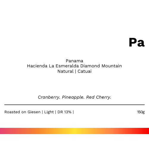 NEW! Pa - Panama Hacienda La Esmeralda Diamond Mountain Catuai Natural